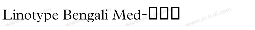 Linotype Bengali Med字体转换